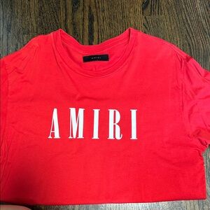 AMIRI Red Short Sleeve Tee